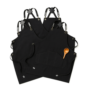 Delantal de camarero/a unisex reutilizable de alta resistencia y calidad premium con 3-4 bolsillos y cintura ajustable para cocina y cafetería, venta al por mayor - Product Image 6