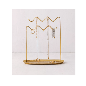 Support à bijoux en laiton et bois au design classique support à bijoux de taille personnalisée de qualité supérieure pour l'artisanat naturel en gros - Product Image 4