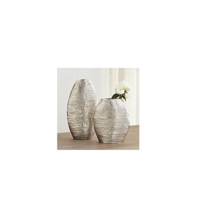 Vase décoratif moderne en métal, qualité supérieure, idéal pour mariage, Noël, cadeau, décoration maison et jardin, aluminium chromé - Product Image 3