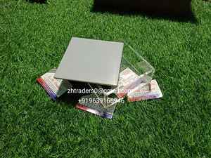 Collection de cadeaux parfaits pour le Ramadan et l'Iftar, boîte à fruits secs en acrylique transparent avec couvercle en bois incrusté - Product Image 4