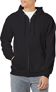 Produit Portable Sweats à capuche et sweat-shirts pour hommes 100% coton Plaine Logo personnalisé Broderie Impression Blank Full Zip Up Hoodie - Product Image 2