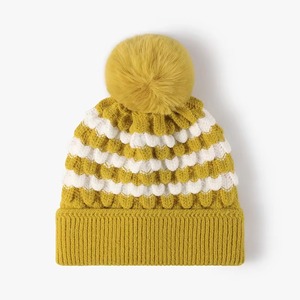 Gorro de punto de alta calidad, hecho de acrílico suave y elástico o mezcla de lana, ideal para ropa de invierno, gorro para deportes al aire libre - Product Image 3