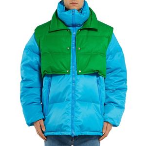 Custom High Street Style Winter Puffer Down Jacket for <b>Men</b> Wholesale <b>Hooded</b> Collar - Product Image 1