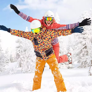 Best & Wecan Guantes de punto de acrílico Jacquard Mitones para hombres Mujeres Ciclismo Fiesta al aire libre para pantalla táctil Compatible Winter Magic - Product Image 2