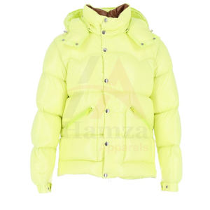 Chaqueta acolchada de lona cálida de invierno con cierre de cremallera y cuello levantado de Color personalizado para hombre con bolsillos primavera - Product Image 6