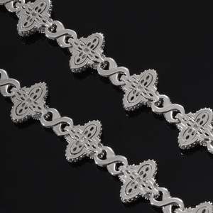 Luxury Unisex's 925 Silver Moissanite Bezel Setting <b>Statement</b> <b>Necklace</b> Flower Design Marquise Cut Rhodium Plated Link Chain - Product Image 5