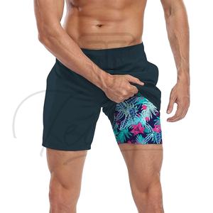 Pantalones Cortos de Playa para Surf con Estampado de Sublimación Personalizado, de Secado Rápido, Elásticos en 4 Direcciones para Hombre - Product Image 1