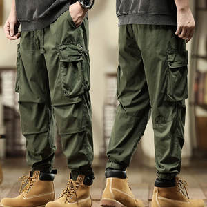 Pantalons rétro décontractés amples pour hommes Pantalons décontractés coupe ample Pantalons tactiques de jogging d'extérieur Pantalons de survêtement pour hommes - Product Image 3