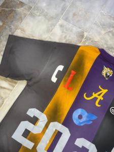 Camiseta elegante para hombre, nueva moda, ropa de calle, multipanel, cuadrado, bloque de Color, sol, desteñido, Vintage, irregular, serigrafiado - Product Image 3