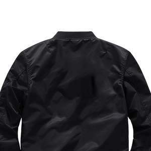 Chaquetas de bombardero informales para hombre más vendidas para el último patrón de invierno decorado con cuello levantado de tela de lona - Product Image 5