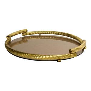 Bandeja de servicio de latón metálico de alta calidad con forma rectangular, tamaño y forma personalizados para usar en el centro de mesa - Product Image 4