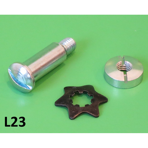 Pasador de palanca de manillar con arandela estrella Lambretta LI + TV2/3 + SX + GP/DL + Serveta - Product Image 1