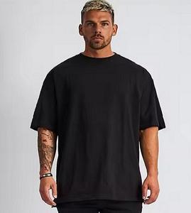 Vedaroots T-shirt surdimensionné en coton 180 GSM pour homme avec impression personnalisée, en tricot respirant, maillot décontracté à épaules tombantes avec logo sur le devant - Product Image 1
