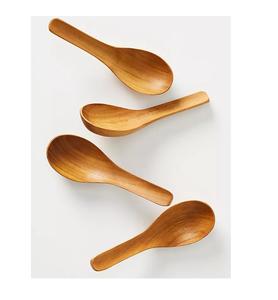 Cuchara de madera de acacia para azúcar, minicuchara de madera de acacia personalizada de fábrica para té, exfoliante de azúcar, especias, precio al por mayor - Product Image 5