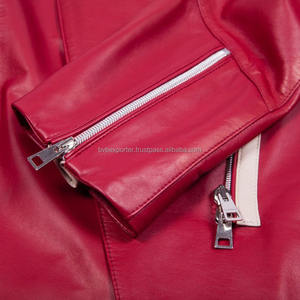 Chaqueta de Motocicleta de Cuero para Mujer, de Moda, con Forro de Algodón, Manga Corta, para Invierno, de Primera Calidad - Product Image 3