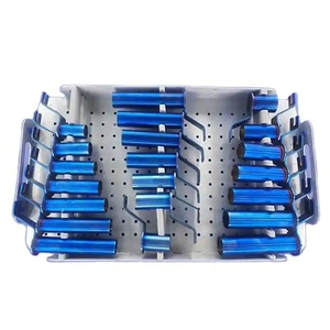 Système d'extenseur tubulaire de colonne vertébrale à intervention minimale invasive, kit d'instruments, pont osseux, titane, acier inoxydable, manuel, réutilisable, orthopédique - Product Image 1