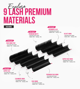 Charmlash Vente en gros de faux cils en vison Pro, extensions de cils individuelles, fournitures pour extensions de cils, étiquette privée, plateau d'extensions de cils en soie volumineuses - Product Image 6