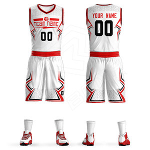 Uniforme de baloncesto unisex personalizado al por mayor pantalones cortos transpirables de secado rápido de talla grande para entrenamiento de Juegos de Verano - Product Image 1
