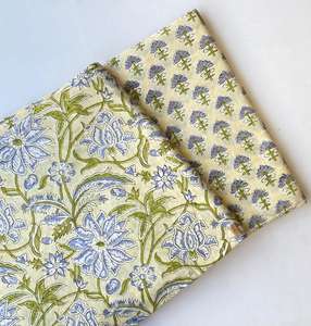 Tela 100% Algodón Estampada a Mano con Bloques, Hecha a Mano en India, Ecológica, Tradicional, Transpirable - Product Image 2