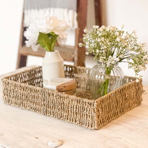 Tissage d'herbe de mer de nouveaux styles, plateau organisateur de salle de bain à bas prix, décor intérieur d'hôtel, plateaux de baignoire - Product Image 3