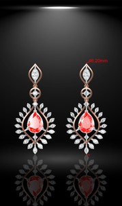 925 argent 10K 14K 18K or jaune blanc collier et boucle d'oreille combinaison ensemble lisse coupe bijoux trois pièces ensemble - Product Image 3