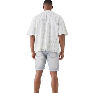 Jean en coton extensible de haute qualité, best-seller, design à deux poches, délavage acide, short uni tendance pour homme - Product Image 3