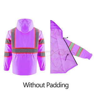 Veste de sécurité personnalisable avec passepoil réfléchissant et options de marque d'équipe Veste de sécurité avec doublure amovible - Product Image 3