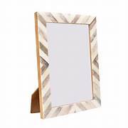 Cadre photo en marbre blanc incrusté de os, cadre photo en mosaïque en MDF incrusté à la main, vente chaude - Product Image 3