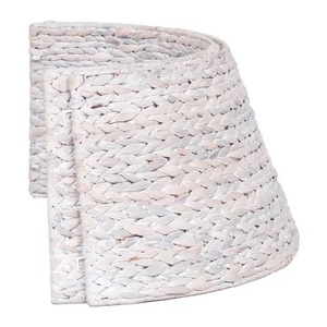 Cesta de mimbre plegable Collar de planta con jacinto de agua natural Decoración navideña festiva para el hogar Decoración de su árbol de Navidad - Product Image 4