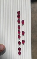 Saphir rouge rubis de laboratoire, taille ovale 6x8mm, qualité AA, traité thermiquement, jeu de couleurs/effet de feu, 1-2 carats, pour la fabrication de bijoux, pierre libre, tiers