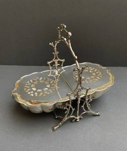 Boîte à biscuits pliante en forme de coquille Saint-Jacques, style Art déco, plaquée argent, isolée, chauffe-biscuits, support de service pour petits pains gravé, décoration de cuisine et de maison - Product Image 6