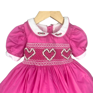 Vintage Smocked Dresses Baby Girls Dress Geometric Hand Smocked Children Clothing Toddler Girl Clothes Wholesale Vietnam - Product Image 3