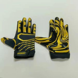 Gants de football américain personnalisés unisexes pour adultes, respirants, design, fabricant, maillot de football américain, grande taille, caractéristique imprimée - Product Image 1