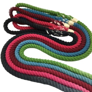 Correa de Cuerda para Perro de Algodón a la Moda, Colorida, de 5 pies, Multicolor, Trenzada, con Efecto Ombre - Product Image 1