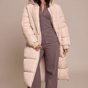 Ventes en gros, OEM, veste longue matelassée d'hiver pour femmes, grande taille, 2026 / Manteaux en duvet pour femmes personnalisés, veste matelassée en duvet - Product Image 3