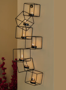 Porte-bougie chauffe-plat moderne en aluminium fait main, décoratif et élégant pour Noël, idéal pour la maison, le salon, la chambre, le bureau, les mariages et les fêtes - Product Image 2