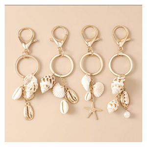 Seashell Keychain handcrafted real seashell material intended <b>for</b> souvenir keyring use and gift item <b>sales</b> Vietnam - Product Image 6