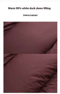 Veste matelassée simple et chaude en duvet de canard blanc à 90 % pour femme - Product Image 6