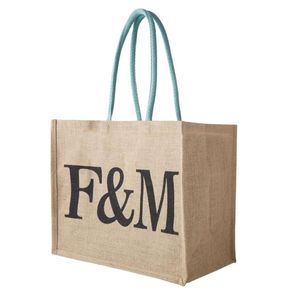 Venta al por mayor de bolsas de yute ecológicas personalizadas reutilizables de moda bolsas de yute naturales sostenibles para uso personal bolsas de la compra para - Product Image 3