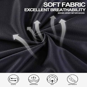 Maillots et shorts de football à manches courtes pour hommes, ensemble uniforme de football unisexe à manches courtes, design de Dress Sports - Product Image 6