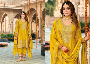 Haute qualité Hevey Chinon brodé femmes Salwar Kameez parole longueur Slim Fit nouveau Design fête porter adultes indien pakistanais - Product Image 3