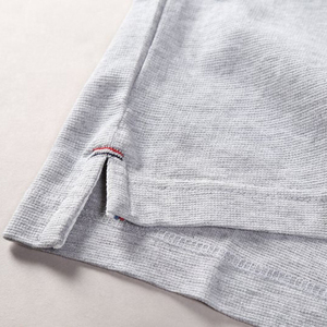 เสื้อโปโลสำหรับผู้ชายเสื้อคอโปโลผ้าคอตตอนลายนูนปักโลโก้ - Product Image 4