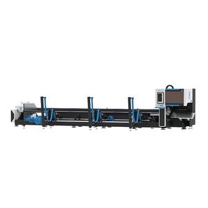 1500W 3000W Precio de fábrica al por mayor Máquina automática de corte por láser de fibra de tubo de metal con carga automatizada - Product Image 1