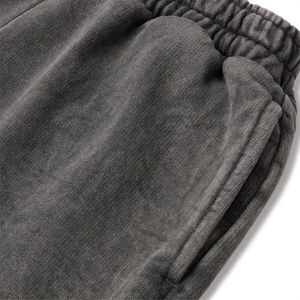 Pantalones de chándal acampanados sueltos personalizados para hombre, pantalones de chándal de Color sólido con logotipo para estampado de farol, cintura media, estilo informal, corte de bota, sudadera recta - Product Image 3