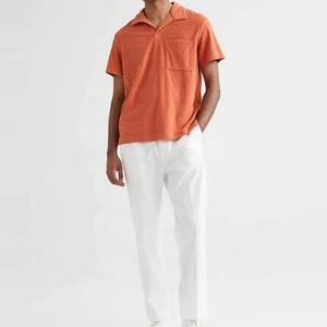 2025 Custom Logo Embroidered 100% Organic Cotton Men's <b>Polo</b> <b>Shirt</b> Oversized Jersey Casual Printed Basic Design - Product Image 2