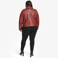 Veste de moto pour femme en cuir de mouton véritable matelassée écologique respirante Design personnalisé Taille plus