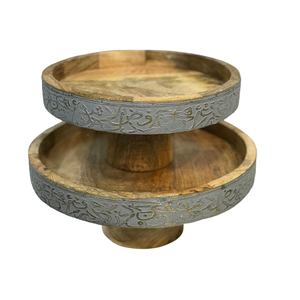 Soporte de pastel de madera de diseño clásico hecho a mano tamaño personalizado Chocolates Snacks Stand a precio competitivo - Product Image 5