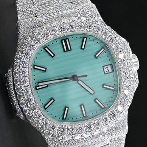 Diseño atractivo Iced Out Hiphop Style Men Diamond Relojes para reloj inteligente unisex de proveedor indio - Product Image 3