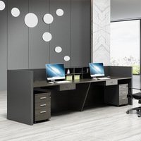 Comptoir de réception OEM E0 écologique, comptoir de bar d'hôtel d'entreprise, bureau d'ordinateur minimaliste moderne pour supermarché, superbe comptoir de bar