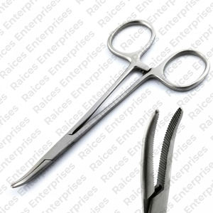 Fórceps curvos para mosquitos hemostáticos de acero inoxidable fórceps para mosquitos quirúrgicos de bloqueo hemostático para instrumento médico - Product Image 2